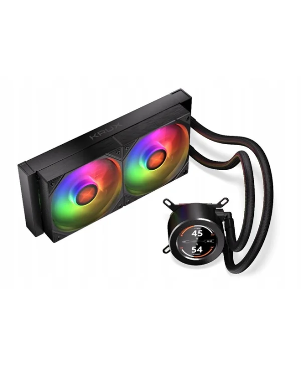 Krux HydroGlance 240 ARGB Υδρόψυξη Επεξεργαστή Διπλού Ανεμιστήρα 120mm για Socket 1700/1200/115x