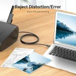 Vention USB 2.0 Cable USB-A male - USB-B male Μαύρο 0.5m (COQBD) COQBD - Image 3