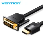 Vention Cable DVI-D male - HDMI male 1m Μαύρο (ABFBF) ABFBF