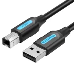 Vention USB 2.0 Cable USB-A male - USB-B male Μαύρο 5m 056534