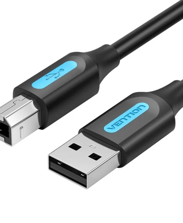 Vention USB 2.0 Cable USB-A male - USB-B male Μαύρο 5m 056534