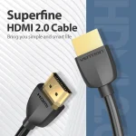 Vention HDMI 2.0 Cable HDMI male - HDMI male 0.5m Μαύρο - Image 3