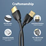Vention HDMI 2.0 Cable HDMI male - HDMI male 0.5m Μαύρο - Image 9