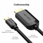 Vention Cable HDMI male - HDMI male 1m Μαύρο - Image 3