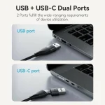 Vention Μετατροπέας USB-C / HDMI male σε USB-C / HDMI female Γκρι 1τμχ - Image 3