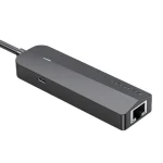 Vention USB 2.0 Hub 3 Θυρών με σύνδεση USB-A / Ethernet - Image 2
