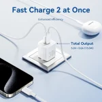 Vention Φορτιστής GaN με Θύρα USB-A και Θύρα USB-C και Καλώδιο USB-C - USB-C Power Delivery Μαύρος (TZ-FEQB0-EU-01) TZ-FEQB0-EU-01 - Image 2