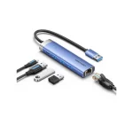 Vention USB 3.0 Hub 5 Θυρών με σύνδεση USB-C / Ethernet Μπλε - Image 2