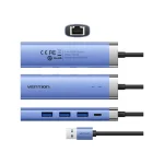 Vention USB 3.0 Hub 5 Θυρών με σύνδεση USB-C / Ethernet Μπλε - Image 3