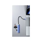 Vention USB 3.0 Hub 5 Θυρών με σύνδεση USB-C / Ethernet Μπλε - Image 4