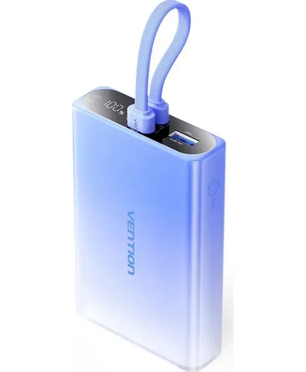 Vention Power Bank 10000mAh 22.5W με Θύρα USB-A και Θύρα USB-C Μπλε