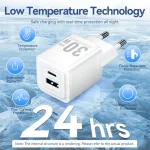 Vention Φορτιστής GaN με Θύρα USB-A και Θύρα USB-C και Καλώδιο USB-C - USB-C 30W Power Delivery Λευκός (TZ-FEQW0-EU-01) TZ-FEQW0-EU-01 - Image 5