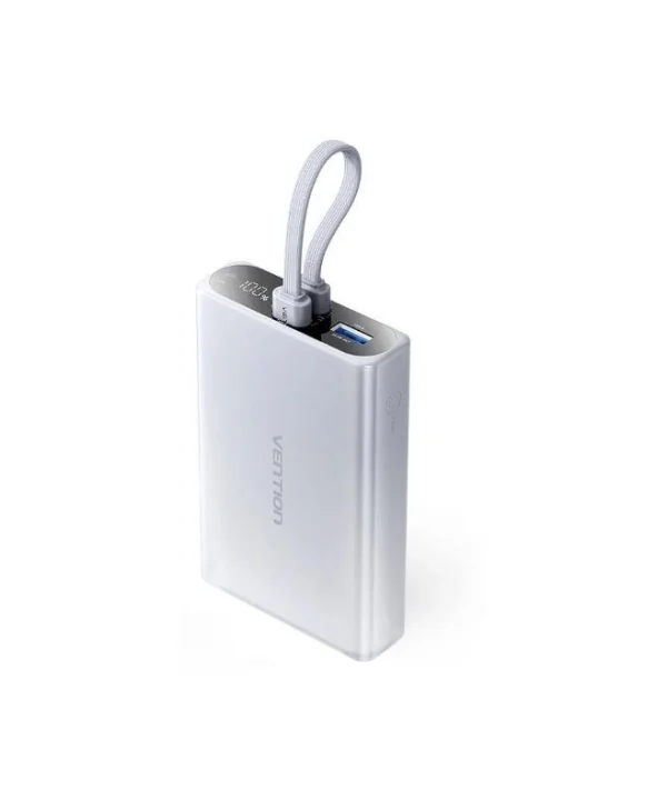 Vention FHZM0 Power Bank 10000mAh με Θύρα USB-A και Θύρα USB-C Γκρι FHZM0