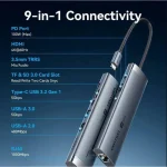 Vention USB-C Docking Station με 4K PD Ethernet Γκρι (TGVHB) TGVHB - Image 2