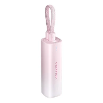 Vention FHWR0 Power Bank 5000mAh 20W με Θύρα USB-C Ροζ FHWR0