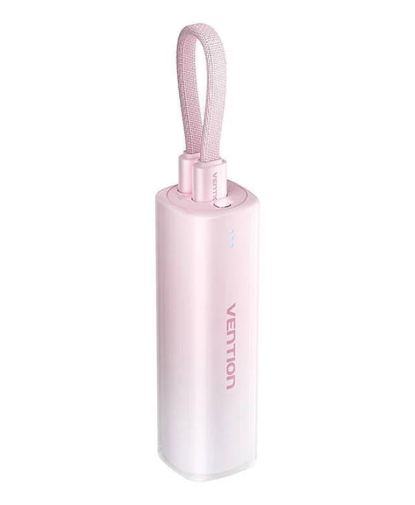 Vention FHWR0 Power Bank 5000mAh 20W με Θύρα USB-C Ροζ FHWR0