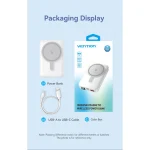 Vention FHTW0 MagSafe Power Bank 10000mAh 22.5W με Θύρα USB-A και Θύρα USB-C Power Delivery Λευκό FHTW0 - Image 15