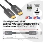 Club3D HDMI 2.1 Cable HDMI male - HDMI male 10m Μαύρο - Image 3