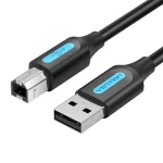 Vention USB 2.0 Cable USB-A male - USB-B male Μαύρο 3m COQBI COQBI