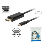 Lanberg USB 3.2 Cable USB-C male - DisplayPort Μαύρο 0.5m (CA-CMDP-10CU-0005-BK) CA-CMDP-10CU-0005-BK - Image 4