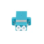 Fiber Optic Network Adapter Lc Upc Connectors Lanberg 43375 Mm Duplex Om3 Turquoise - Image 2