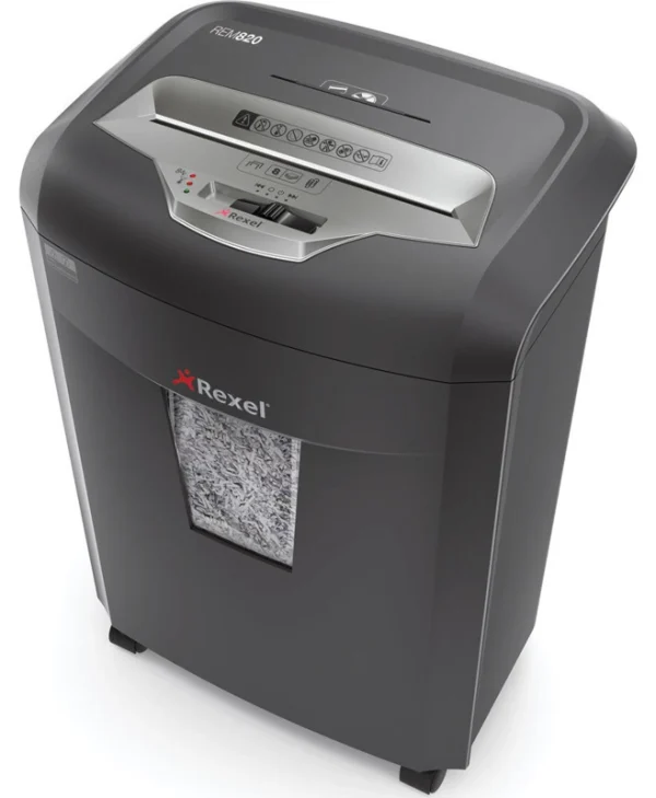 Rexel Καταστροφέας Εγγράφων Mercury REM820 S4 P5 Cross Cut 8 Φύλλων με Κάδο 21lt