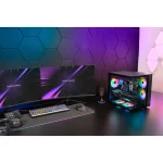 Mars Gaming Gaming Midi Tower Κουτί Υπολογιστή με Πλαϊνό Παράθυρο Μαύρο - Image 5