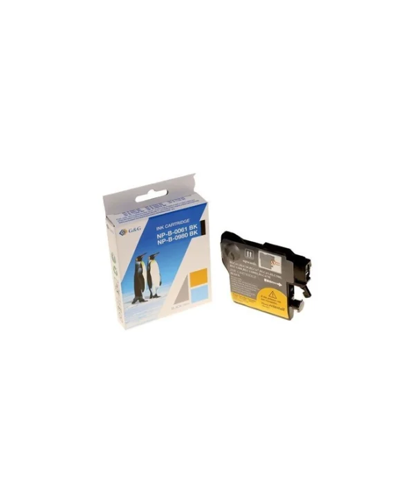 G&G Συμβατό Μελάνι Εκτυπωτή InkJet Brother LC-980/1100 Μαύρο 1τμχ