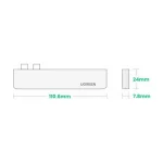 Ugreen CM251 Docking Station με Διπλό USB-C HDMI 4K PD και σύνδεση 2 Οθονών Ασημί - Image 8