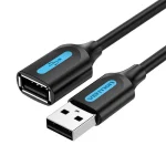 Vention USB 2.0 Cable USB-A male - USB-A female Μαύρο 0.5m 056207