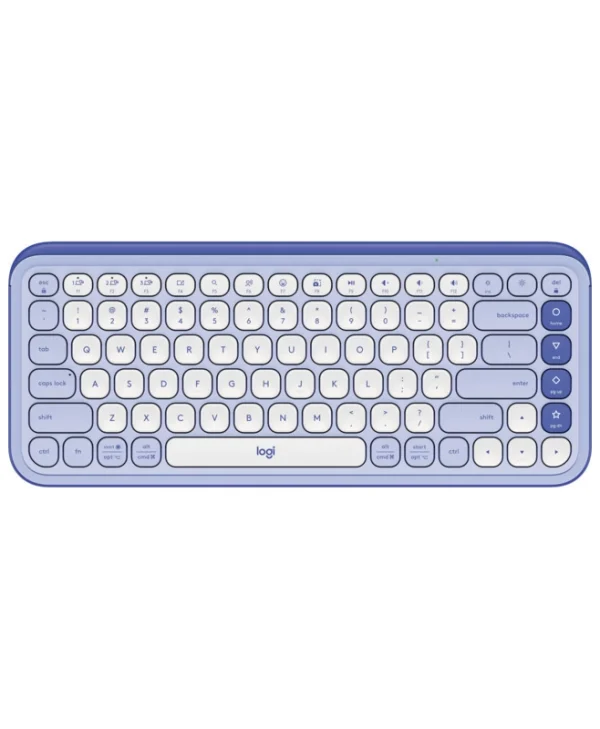 Logitech Pop Icon Ασύρματο Bluetooth Πληκτρολόγιο Αγγλικό US Μωβ