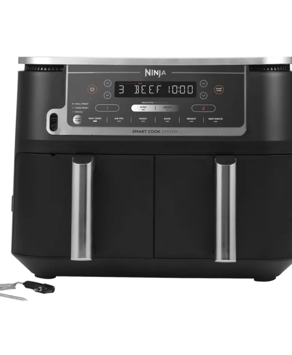 Ninja Foodi MAX Dual Zone Air Fryer με Διπλό Αποσπώμενο Κάδο 9.5lt Μαύρο