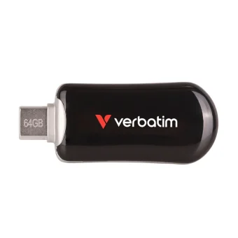 Verbatim 64GB USB 3.2 Stick με σύνδεση USB-C Μαύρο