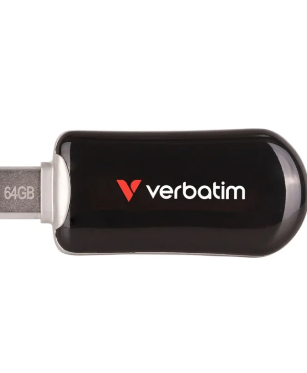 Verbatim 64GB USB 3.2 Stick με σύνδεση USB-C Μαύρο