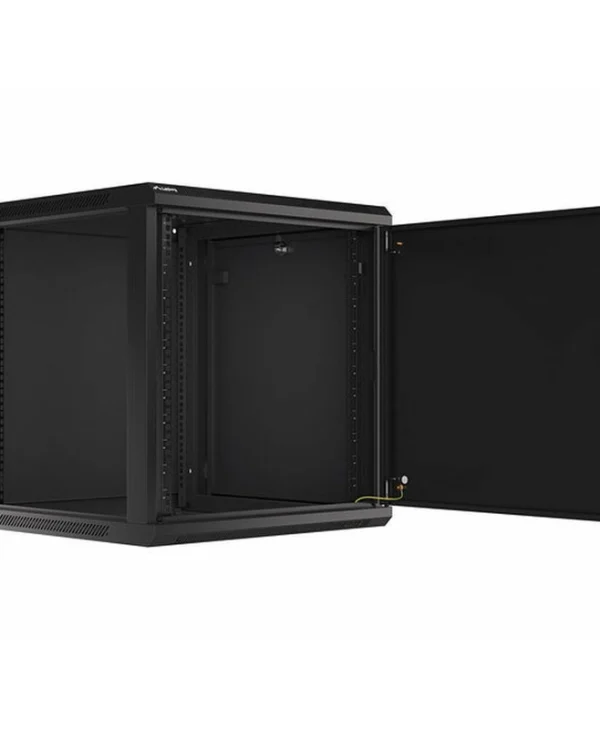 Lanberg Επιτοίχια Καμπίνα Rack 12U 60x60x64.5cm Μαύρο WF01-6612-00B WF01-6612-00B