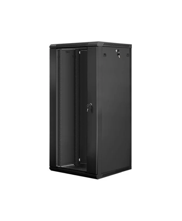 Lanberg Επιτοίχια Καμπίνα Rack 27U 60x60x130.7cm Μαύρο WF01-6627-10B WF01-6627-10B