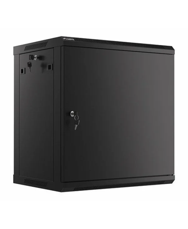 Lanberg Επιτοίχια Καμπίνα Rack 12U 60x45x64.5cm Μαύρο WF01-6412-00B WF01-6412-00B