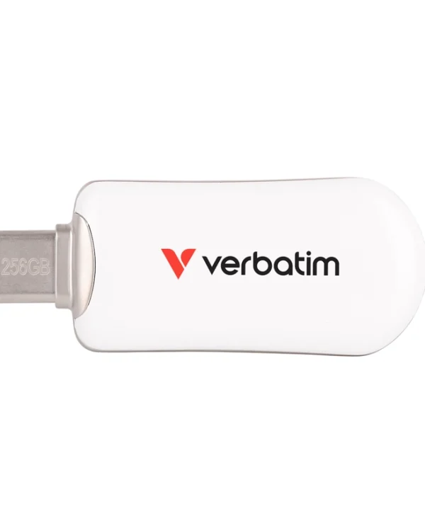 Verbatim 256GB USB 2.0 Stick με σύνδεση USB-C Λευκό