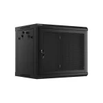 Lanberg Επιτοίχια Καμπίνα Rack 9U Μαύρο WF01-6409-23B WF01-6409-23B