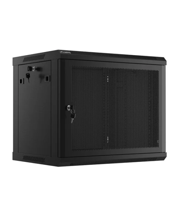 Lanberg Επιτοίχια Καμπίνα Rack 9U Μαύρο WF01-6409-23B WF01-6409-23B