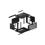 Lanberg Επιτοίχια Καμπίνα Rack 6U Μαύρο WF01-6406-23B WF01-6406-23B - Image 5