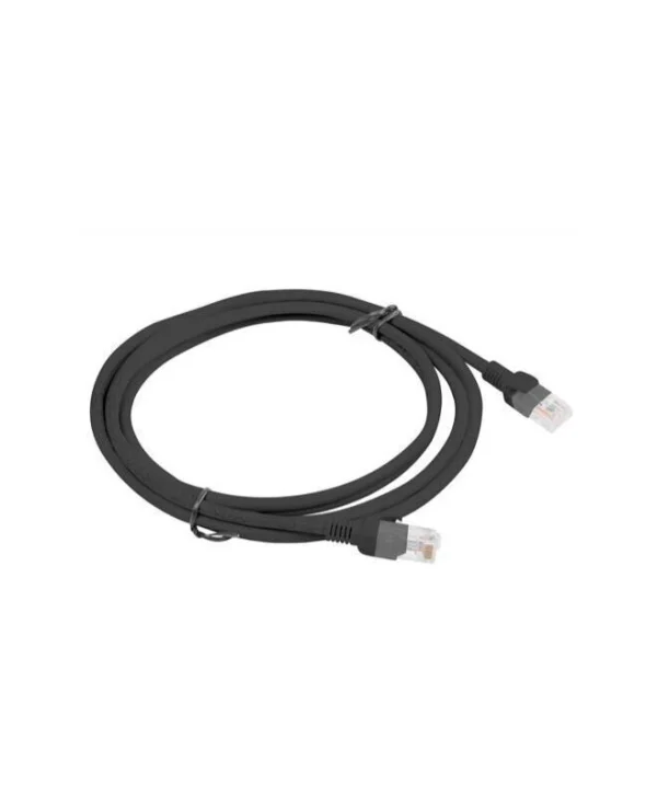 Lanberg U/UTP Cat.6 Καλώδιο Δικτύου Ethernet 1m Μαύρο
