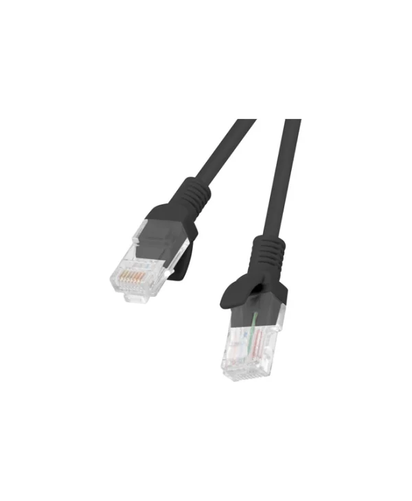 Lanberg U/UTP Cat.5e Cable 1m Μαύρο