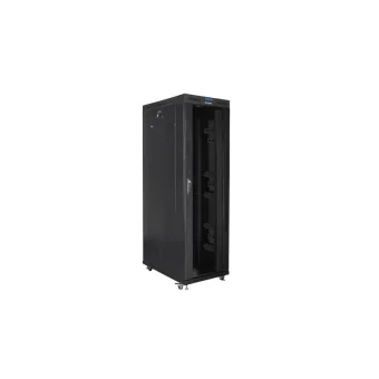Lanberg Επιδαπέδια Καμπίνα Rack 42U Μαύρο FF01-8242-12BL FF01-8242-12BL