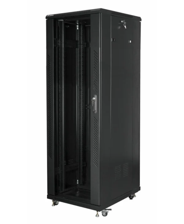 Lanberg Επιδαπέδια Καμπίνα Rack 37U 60x80x182.6cm Μαύρο FF01-6837-12B FF01-6837-12B