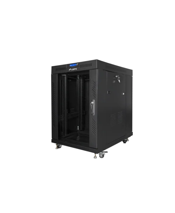 Lanberg Επιδαπέδια Καμπίνα Rack 15U 60x80x92.8cm Μαύρο FF01-6815-12BL FF01-6815-12BL