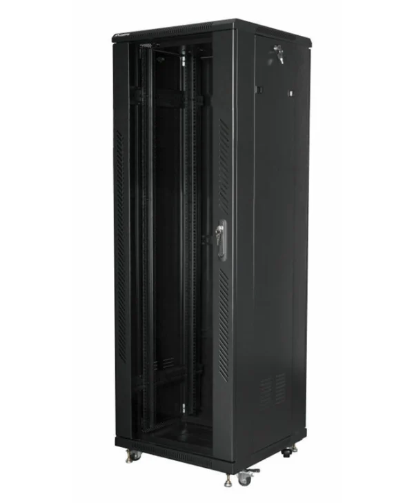 Lanberg Επιδαπέδια Καμπίνα Rack 37U 60x60x182.6cm Μαύρο FF01-6637-12B FF01-6637-12B
