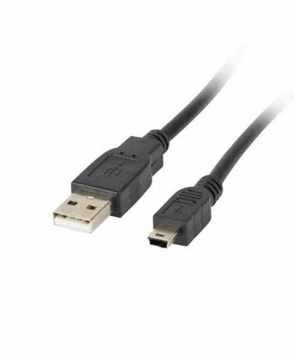 Lanberg USB 2.0 Cable USB-A male - mini USB-B male 1.8m (CA-USBK-10CC-0018-BK) CA-USBK-10CC-0018-BK