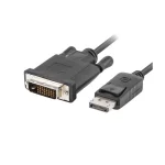 Lanberg Cable DVI-D male - DisplayPort male 1.8m (CA-DPDV-10CU-0018-BK) CA-DPDV-10CU-0018-BK