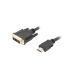 Lanberg Cable DVI-D male - HDMI male 1.8m (CA-HDDV-10CC-0018-BK) CA-HDDV-10CC-0018-BK